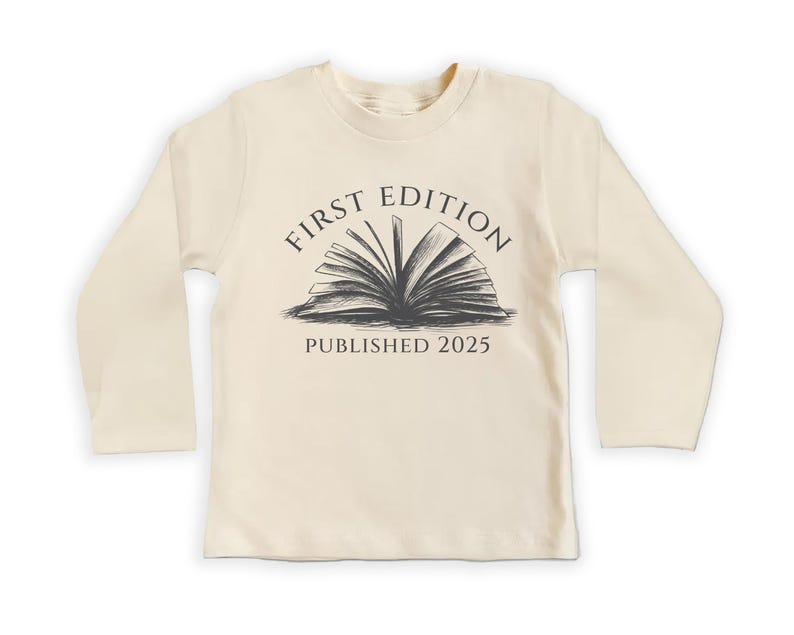 First Edition Baby Shirt, Littlest Book Club Member Outfit