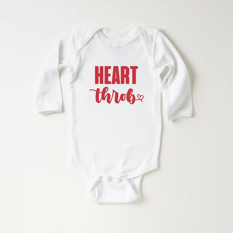 Heart Throb Baby Sweatshirt, Cute Valentine Gift