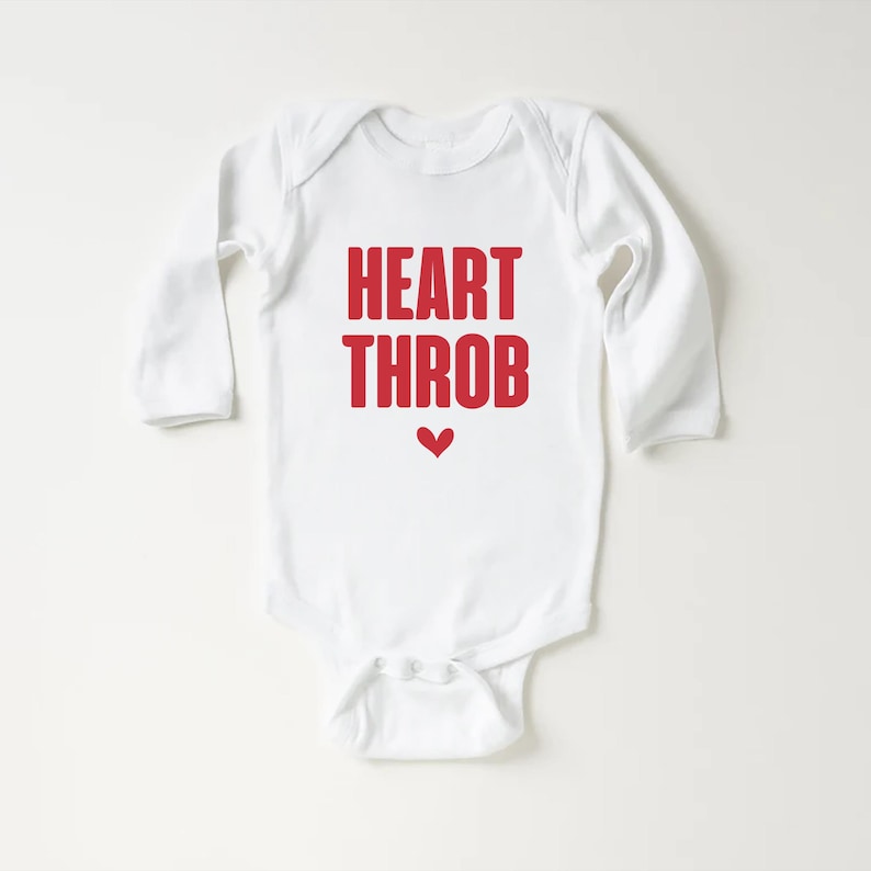 Heart Throb Baby Bodysuit, Cute Valentine Gift