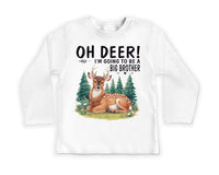 Oh Deer I’m Going to Be a Big Brother Baby Bodysuit
