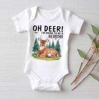 Oh Deer I’m Going to Be a Big Brother Baby Bodysuit