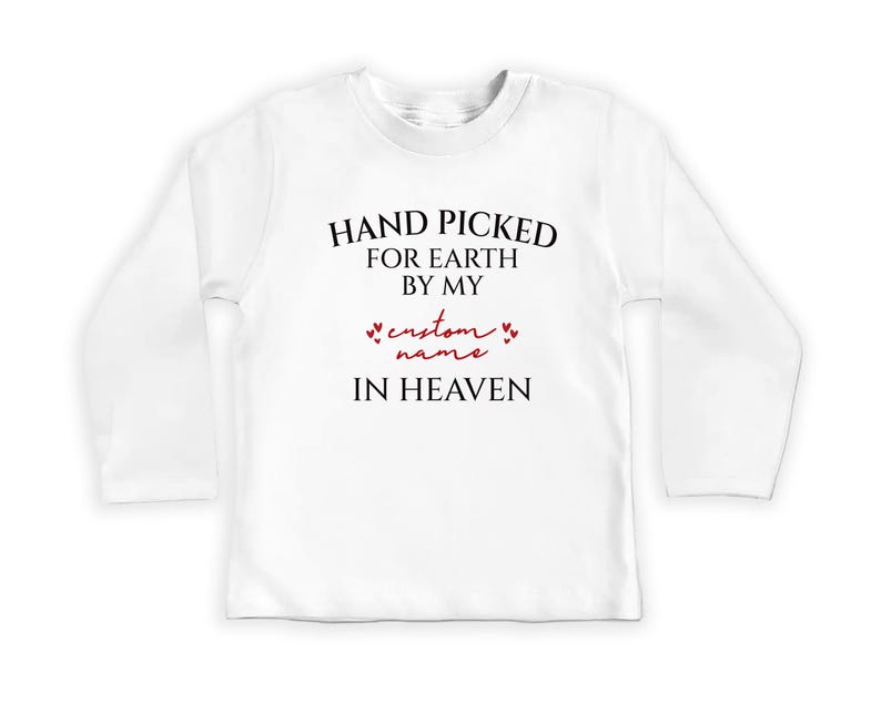 Handpicked for Earth Baby Shirt, Baby Shower or Memorial Gift
