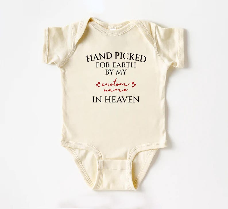 Handpicked for Earth Baby Shirt, Baby Shower or Memorial Gift