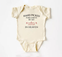 Handpicked for Earth Baby Shirt, Baby Shower or Memorial Gift