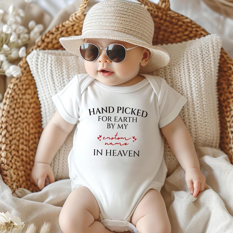 Handpicked for Earth Baby Shirt, Baby Shower or Memorial Gift
