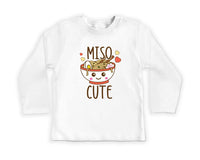 Miso Cute Baby Shirt, Unisex Baby Outfit, Hipster Baby Gift Idea