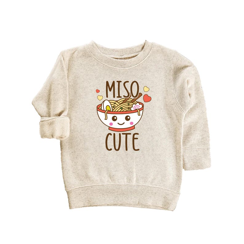 Miso Cute Baby Shirt, Unisex Baby Outfit, Hipster Baby Gift Idea