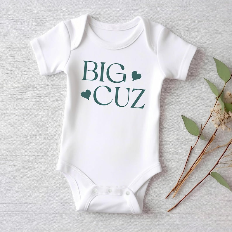 Big Cousin Baby Bodysuit, Boho Cousin Crew Outfit