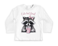Cute But Feral Baby Shirt, Cute Retro Outfit