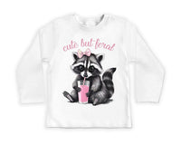 Cute But Feral Baby Bodysuit, Cute Retro Outfit