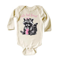 Cute But Feral Baby Bodysuit, Cute Retro Outfit