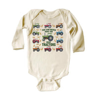 You Can Never Have Too Many Tractors Baby Sweatshirt, Tractor Outfit