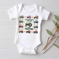 You Can Never Have Too Many Tractors Baby Sweatshirt, Tractor Outfit