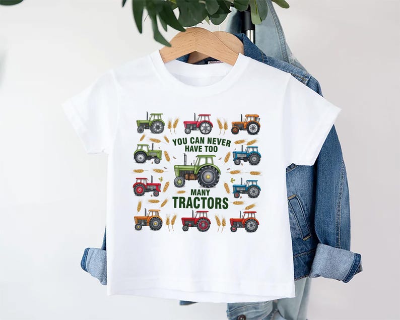 You Can Never Have Too Many Tractors Baby Sweatshirt, Tractor Outfit