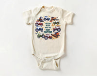 You Can Never Have Too Many Tractors Baby Sweatshirt, Tractor Outfit