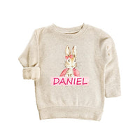 Personalized Easter Bunny Baby Sweatshirt, Adorable Bunny Gift