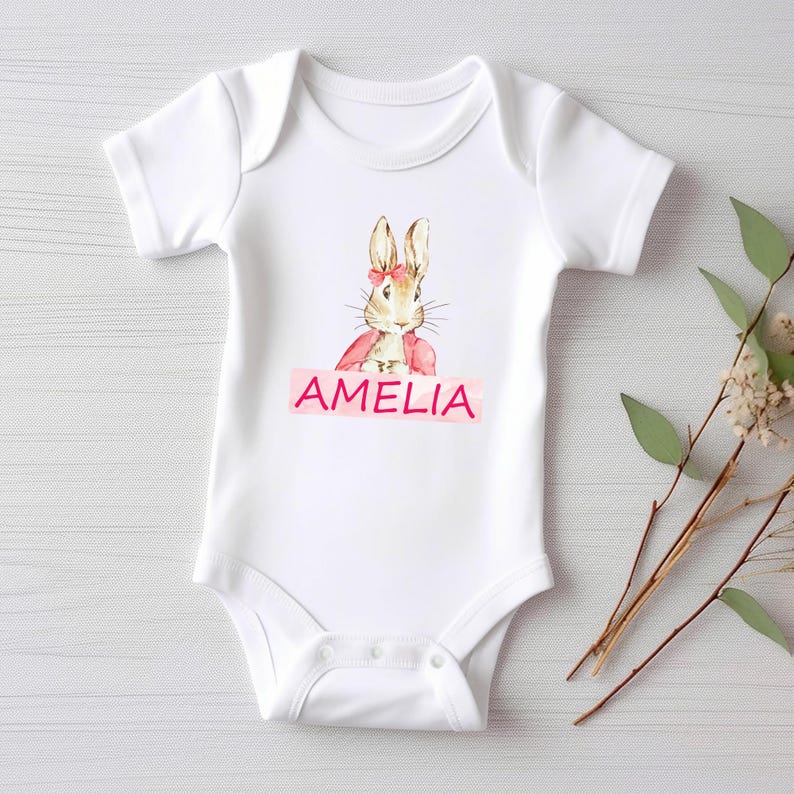 Personalized Easter Bunny Baby Sweatshirt, Adorable Bunny Gift