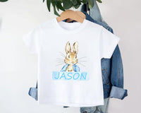 Personalized Boys Easter Baby Shirt, Spring Outfit for Boys