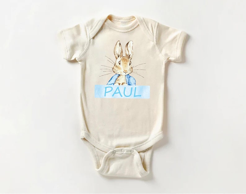 Personalized Boys Easter Baby Shirt, Spring Outfit for Boys