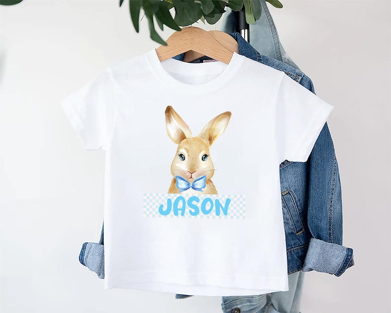 Personalized Boys Easter Baby Shirt, Spring Outfit for Boys