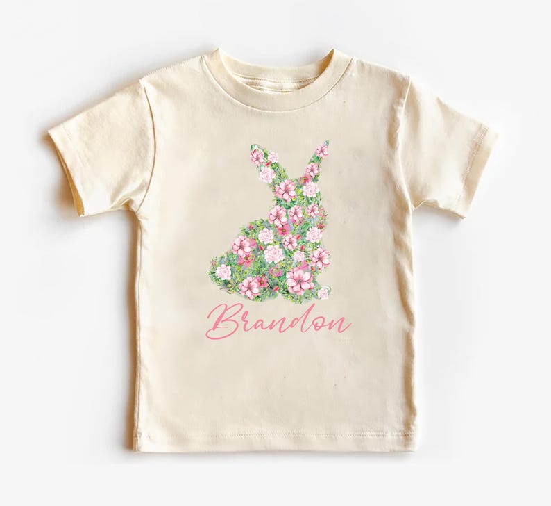 Personalized Girls Easter Baby Bodysuit, Spring Outfit for Girls