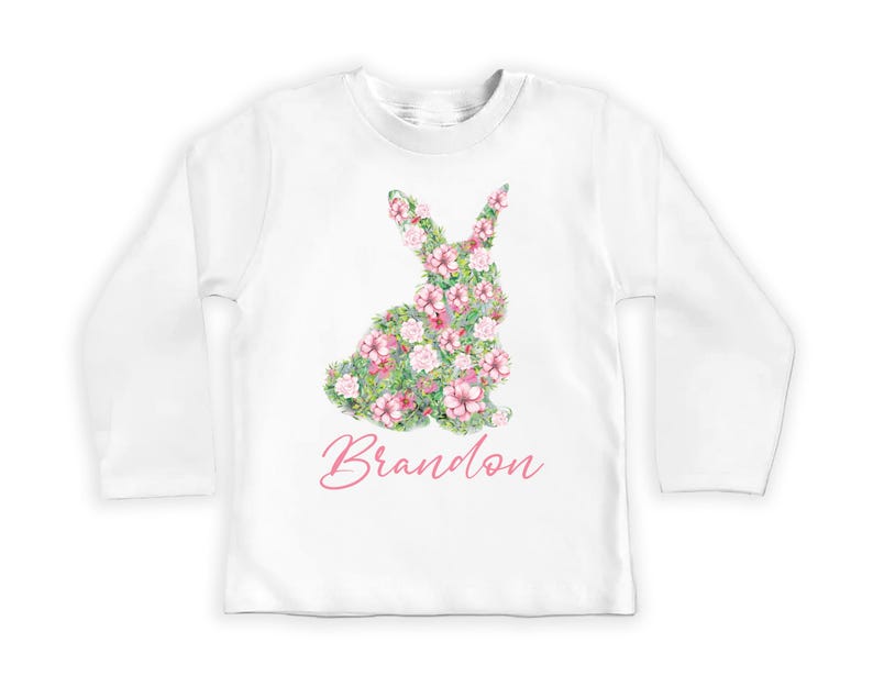 Personalized Girls Easter Baby Bodysuit, Spring Outfit for Girls