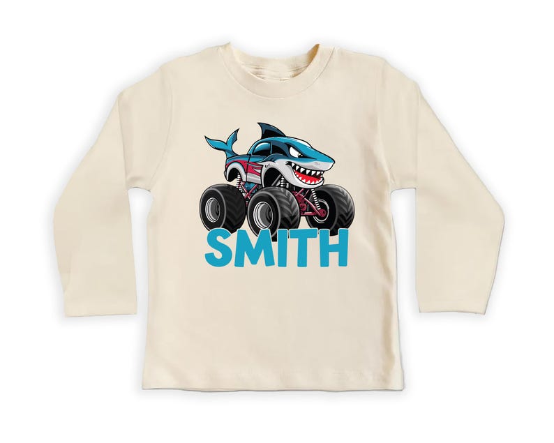 Monster Truck Baby Bodysuit, Personalized Kids Outfit for Truck Lovers