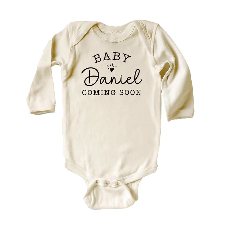 Personalized Announcement Baby Bodysuit