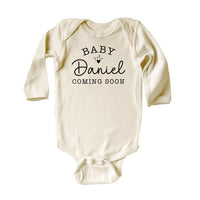 Personalized Announcement Baby Bodysuit