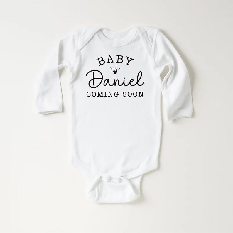 Personalized Announcement Baby Bodysuit