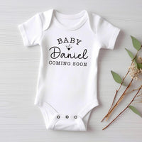 Personalized Announcement Baby Bodysuit