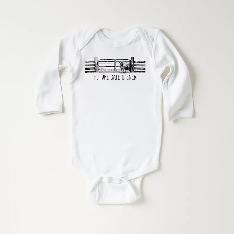 Future Gate Opener Baby Sweatshirt, Cute Country Baby Outfit