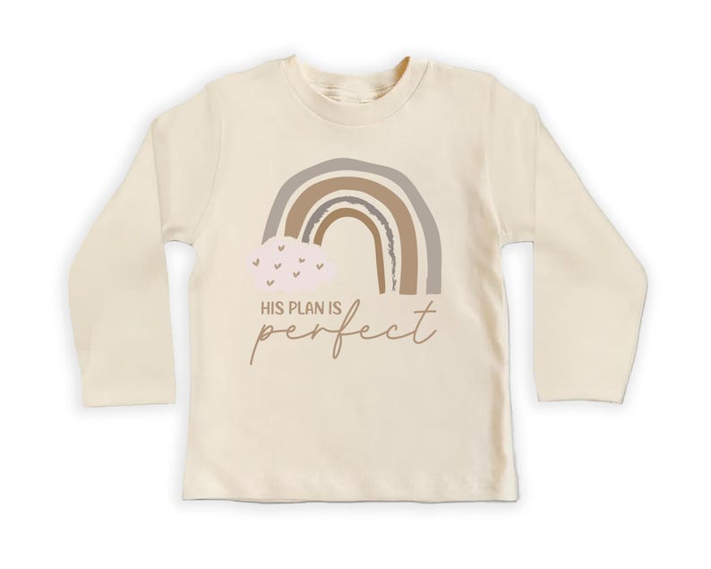 His Plan Is Perfect Baby Bodysuit, Rainbow Christian Baby Outfit