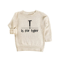 Personalized "Letter Is For Name" Baby Bodysuit, Vintage Keepsake Outfit for Kids