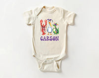 Personalized Mardi Gras Baby Bodysuit, Adorable Mardi Gras Parade Outfit for Boys and Girls