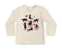 Black Cat Valentine's Day Baby Sweatshirt, Adorable Valentine's Day Gift