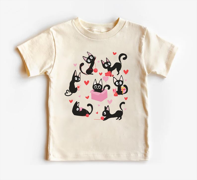 Black Cat Valentine's Day Baby Sweatshirt, Adorable Valentine's Day Gift