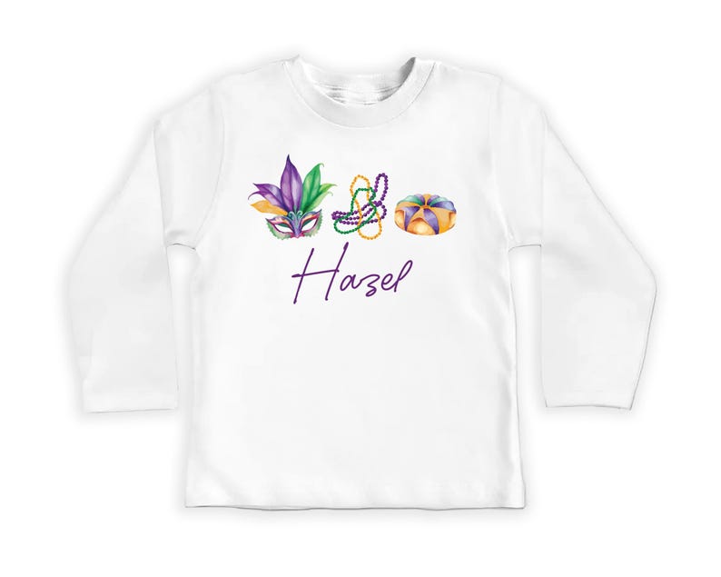 Mardi Gras Baby Sweatshirt, Adorable Mardi Gras Parade Outfit for Boys and Girls