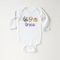 Mardi Gras Baby Sweatshirt, Adorable Mardi Gras Parade Outfit for Boys and Girls