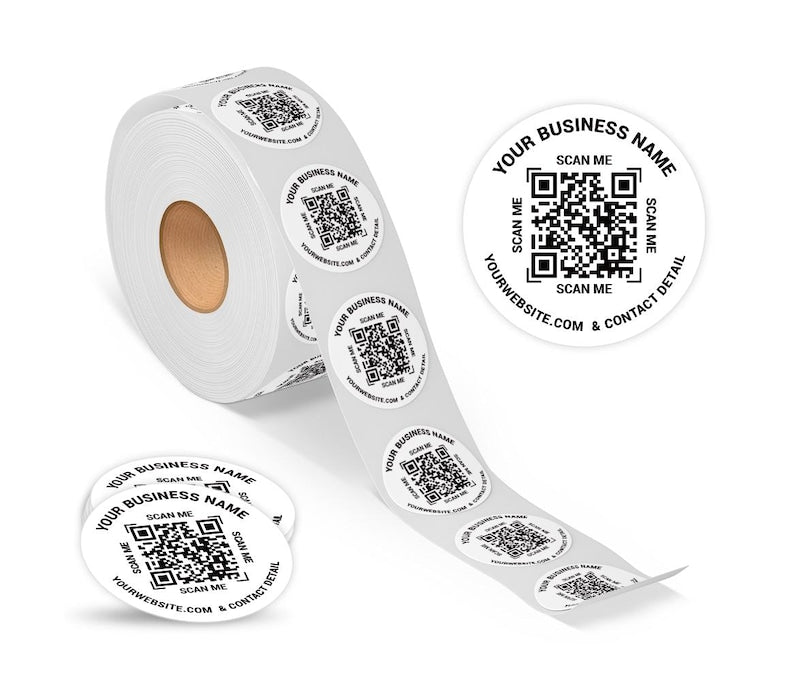 Labels on Roll, Premium Gloss Waterproof Labels