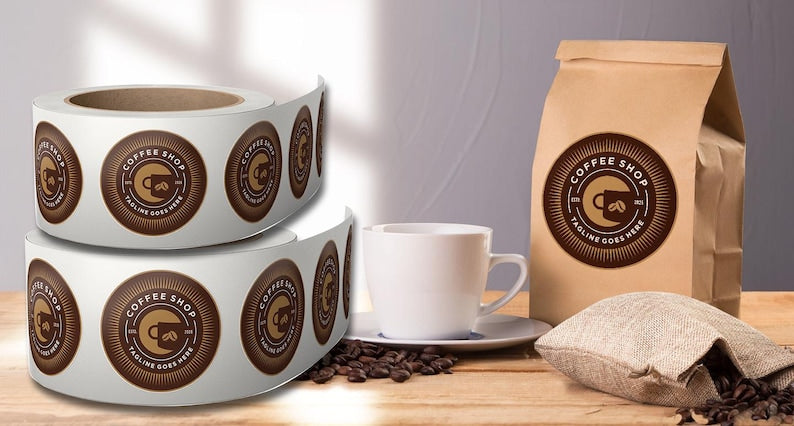 Labels on Roll, Premium Gloss Waterproof Labels
