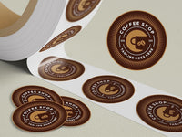 Labels on Roll, Premium Gloss Waterproof Labels