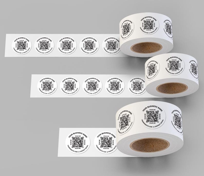 Labels on Roll, Premium Gloss Waterproof Labels
