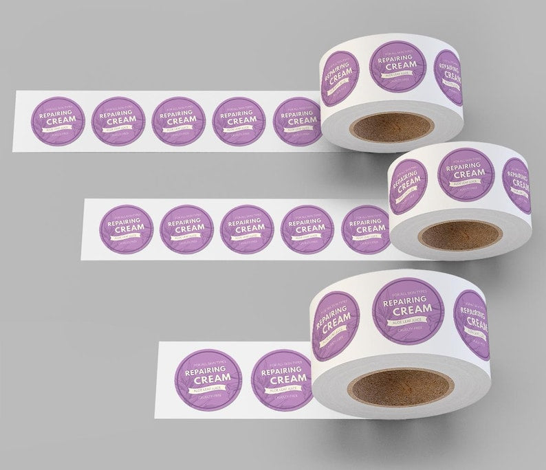 Labels on Roll, Premium Gloss Waterproof Labels