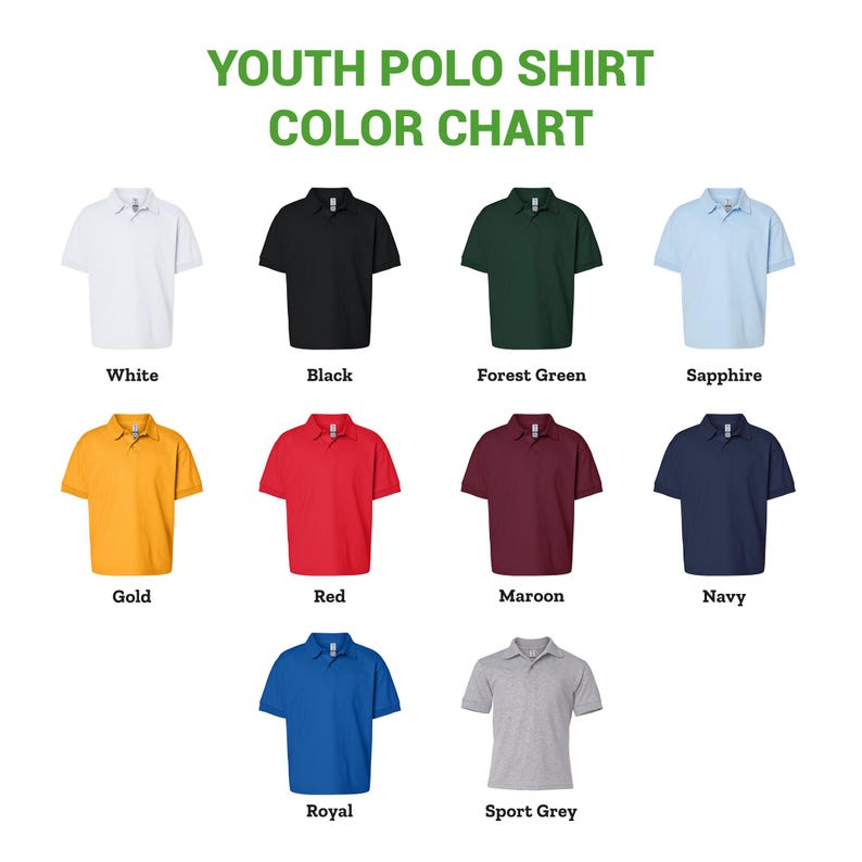 Custom Embroidered Polo Shirt for Men and Women(Youth)