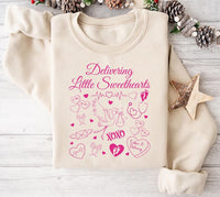 Labor and Delivery Nurse Sweatshirt, Valentine Day L & D Nurse Sweatshirt