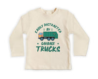 Garbage Truck Baby Sweatshirt, Funny Truck Driver Birthday Gift for Boys and Girls