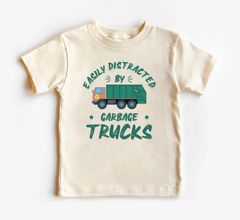 Garbage Truck Baby Sweatshirt, Funny Truck Driver Birthday Gift for Boys and Girls