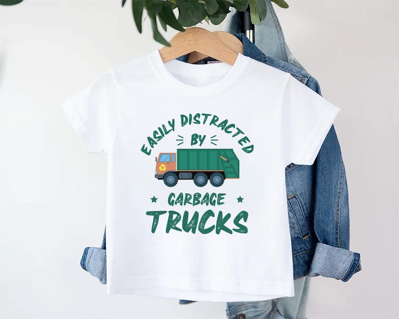 Garbage Truck Baby Sweatshirt, Funny Truck Driver Birthday Gift for Boys and Girls