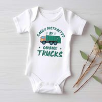 Garbage Truck Baby Sweatshirt, Funny Truck Driver Birthday Gift for Boys and Girls